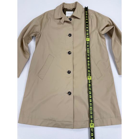 Everlane Women's The Mac Trench Coat Large Cornstalk Khaki Minimalist - Picture 16 of 16